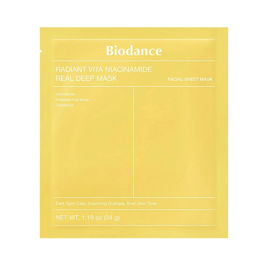 BIODANCE Hydrogelmaske med Niacinamid, Antioksidanter og Intens Fukt