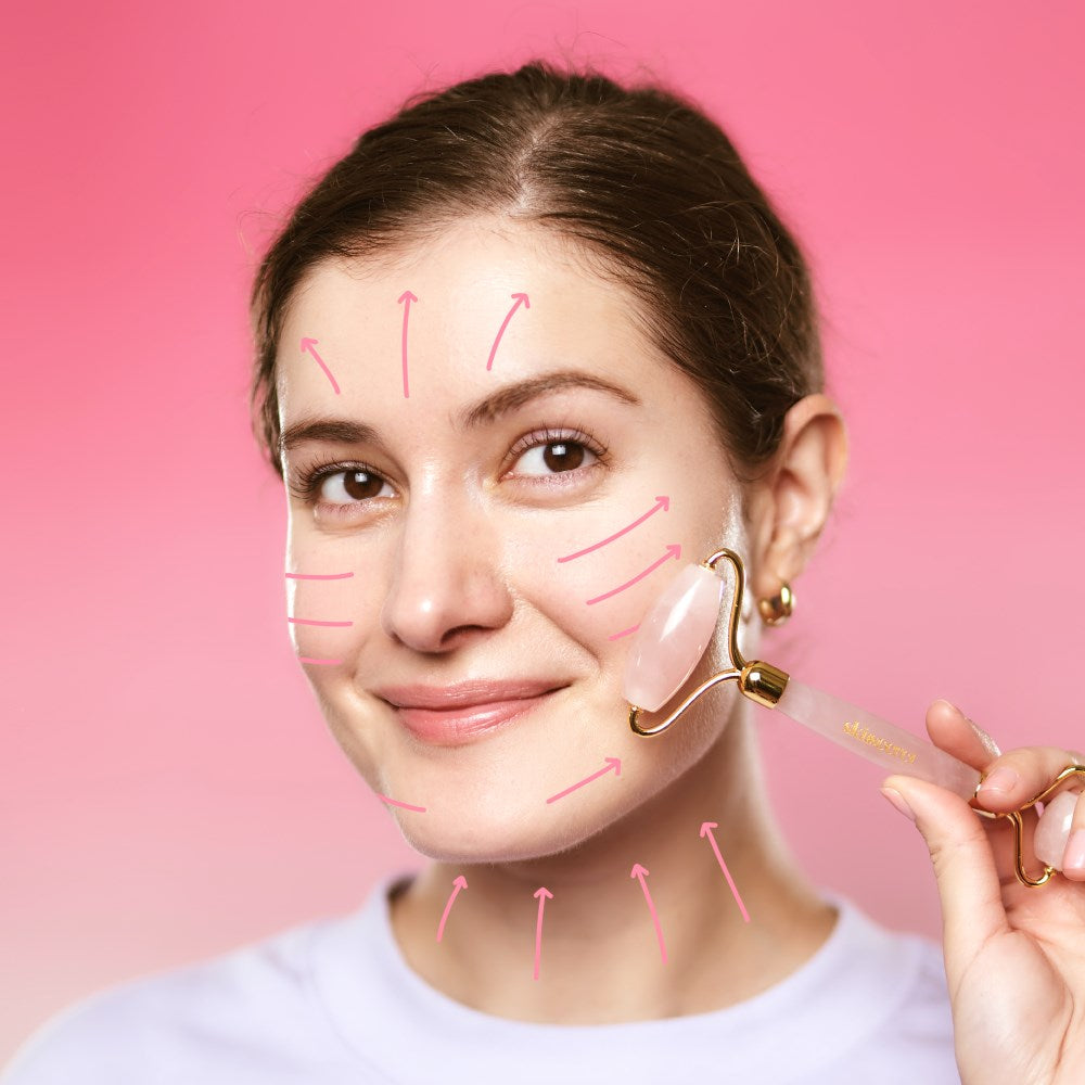SKINSECRET Ansiktsrulle i Klar Kvarts for Løftende Glød og Lymfedrenering
