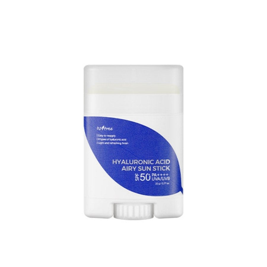 ISNTREE Hyaluronsyre Airy Sun Stick SPF50+ PA++++ 22g Reisevennlig