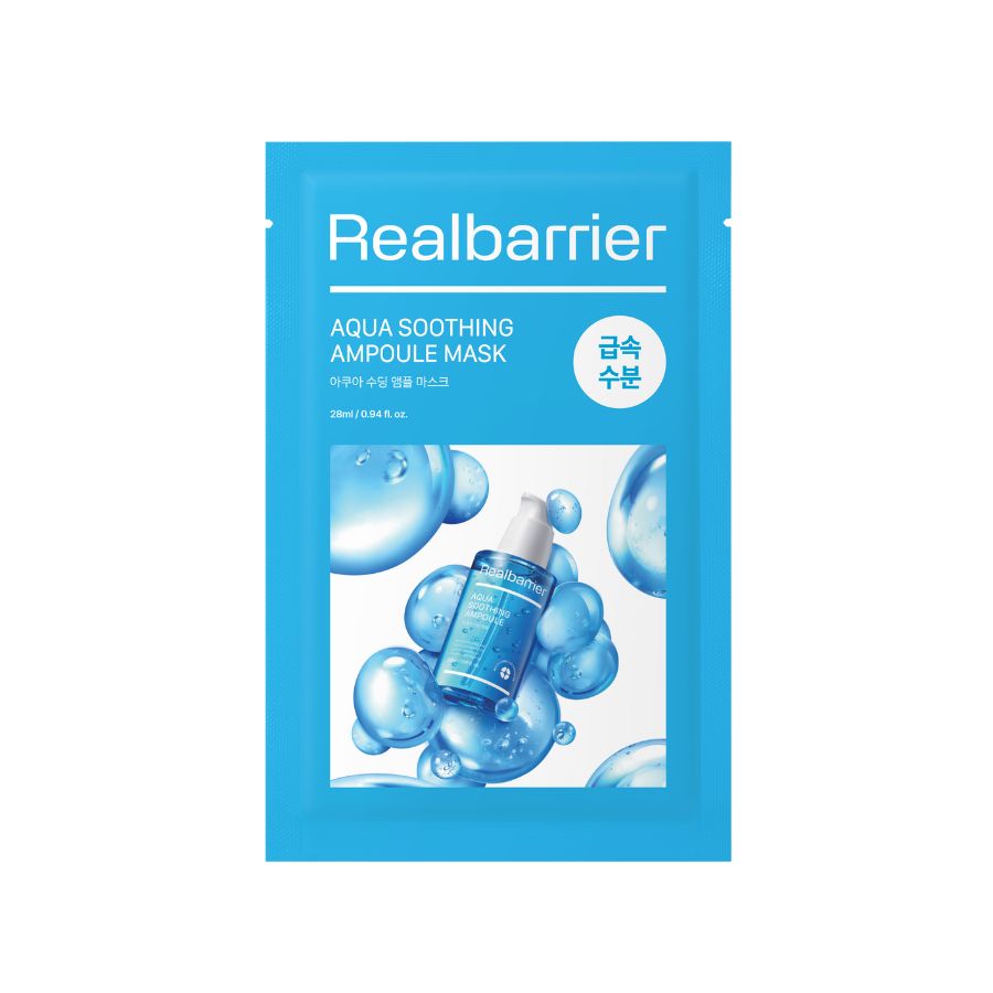 Real Barrier Aqua Soothing Ampoule Mask fuktgivende beroligende sheetmaske