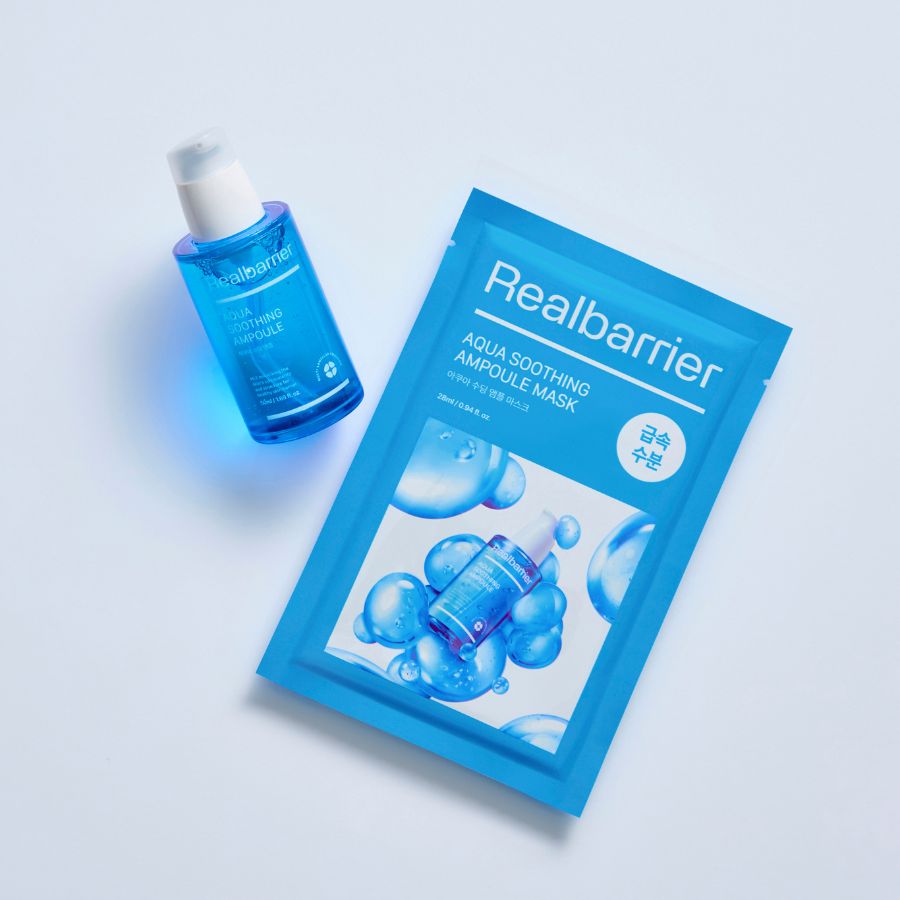 Real Barrier Aqua Soothing Ampoule Mask fuktgivende beroligende sheetmaske