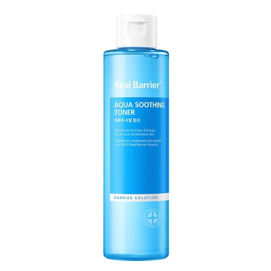 Real Barrier Aqua Soothing Toner fuktighetsgivende, beroligende, 7 hyaluronsyrer
