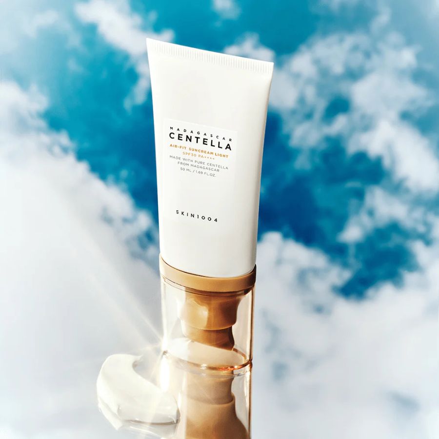 SKIN1004 Centella Air-Fit Solkrem SPF30 PA++++ Lett Beroligende Mineralkrem