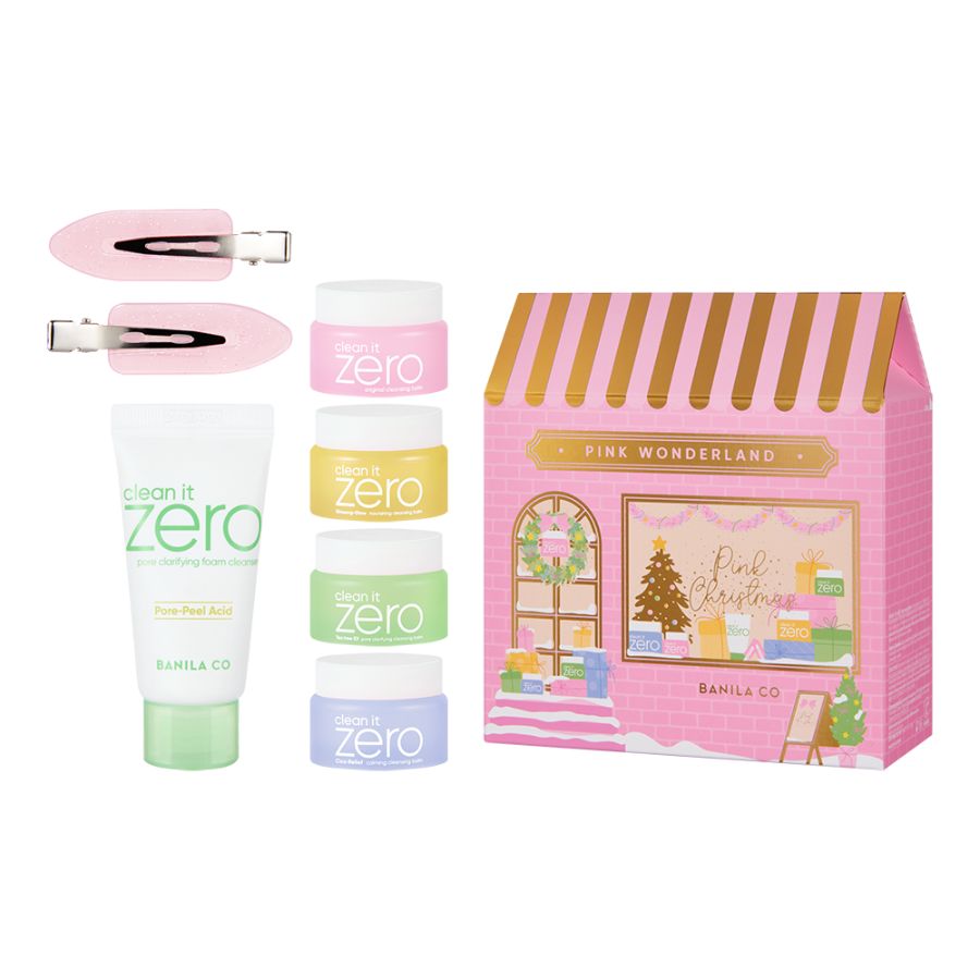 Banila Co Clean It Zero Pink Wonderland julesett fire rensbalm