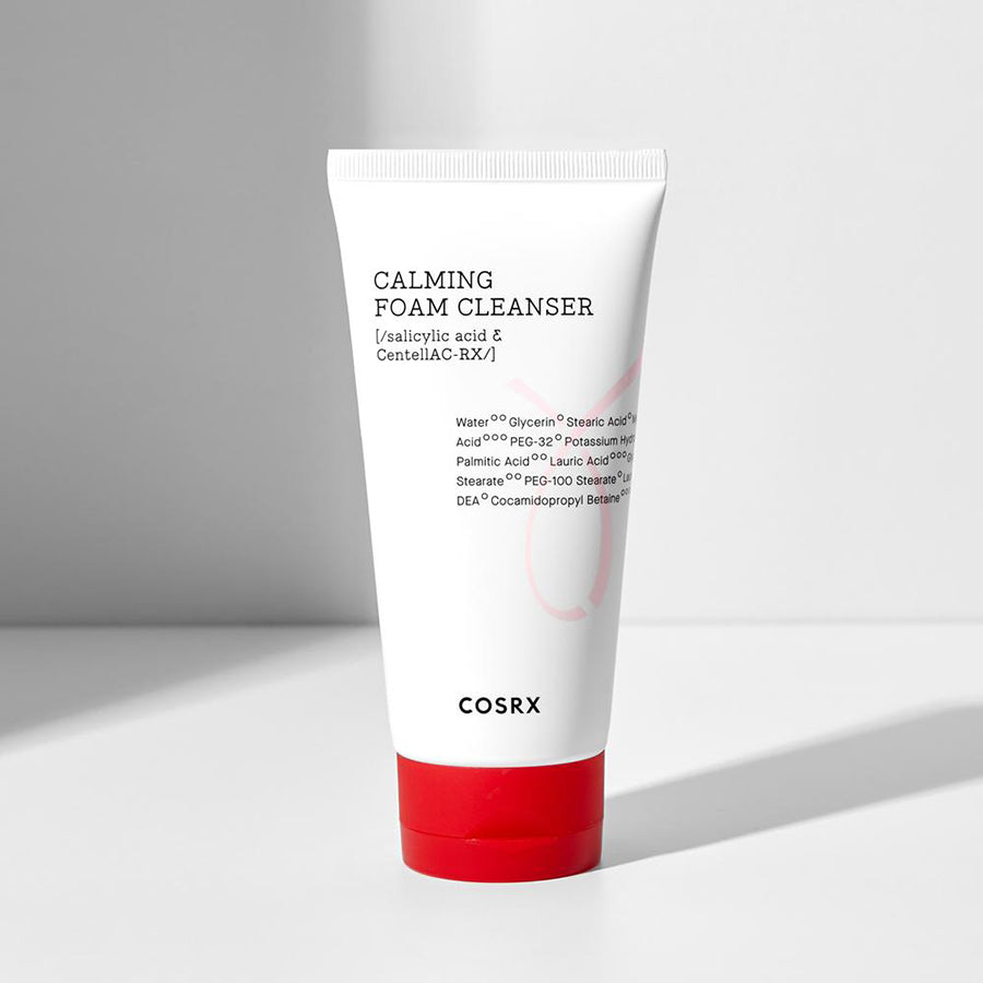 COSRX AC Calming Foam Cleanser mild BHA-rens for uren hud