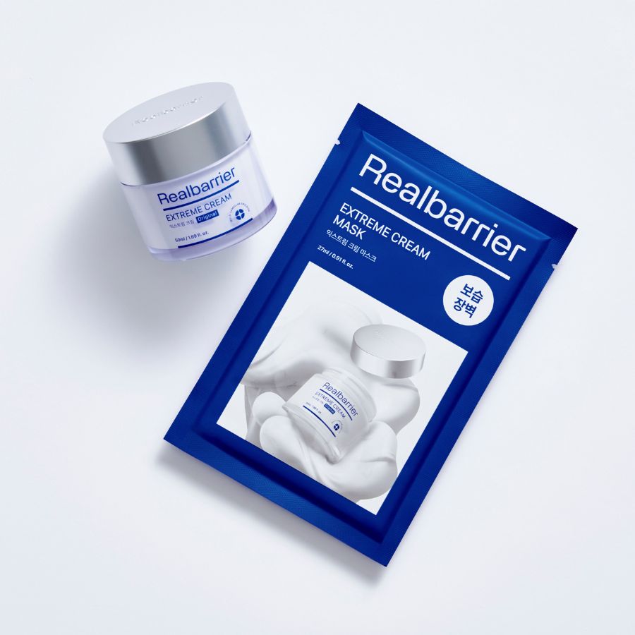 Real Barrier Extreme Cream Mask fuktighetsgivende sheetmaske med ceramider