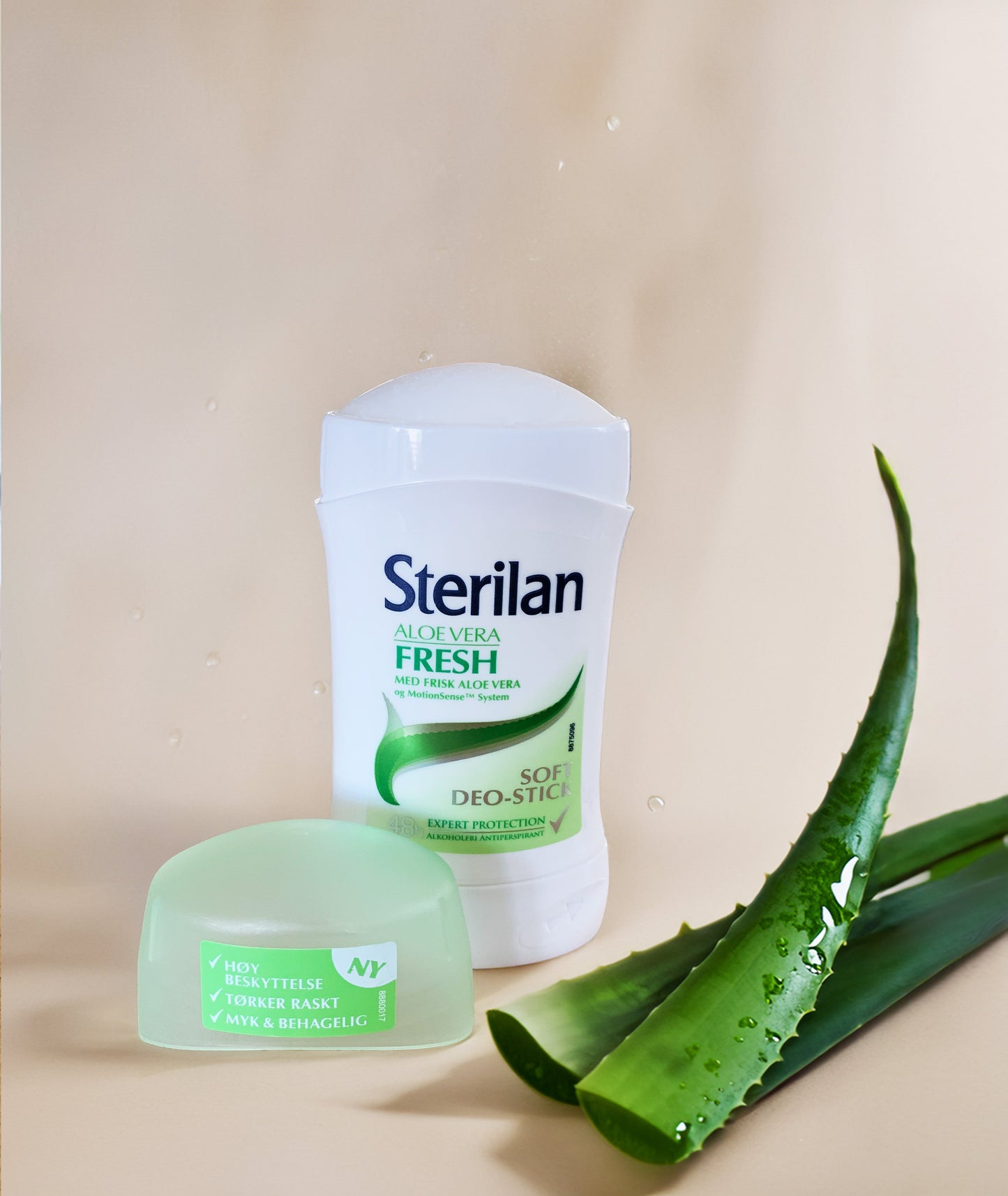 Sterilan Aloe Vera 6‑pakning Deo Stick med 48 timers beskyttelse