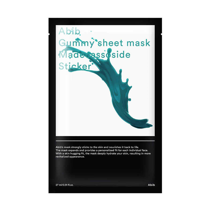 ABIB Gummy Sheet Mask Madecassoside – Fuktighetsgivende, Elastisk, Kjølende Hudbarriere