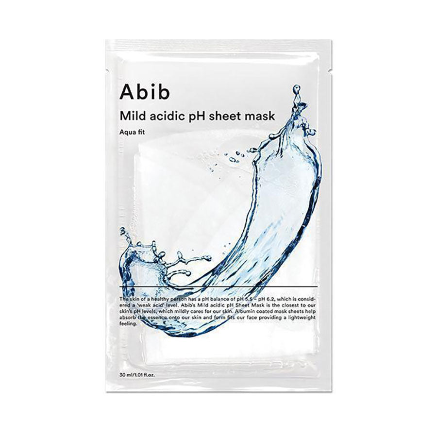 ABIB Mild Acidic pH Aqua Fit Sheet Mask: Dypt Hydrerende, Balanserer pH, Beroliger Huden