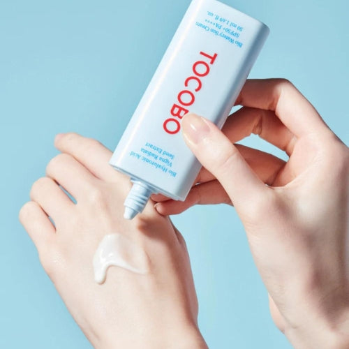 TOCOBO Watery Sun Cream SPF50+ fuktighetsgivende solkrem for sensitiv