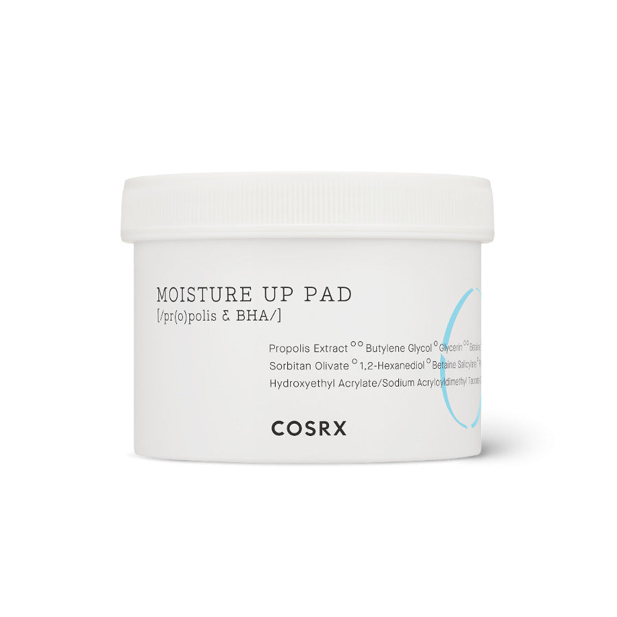 COSRX One Step Moisture Up Pads fuktgivende eksfolierende med propolis