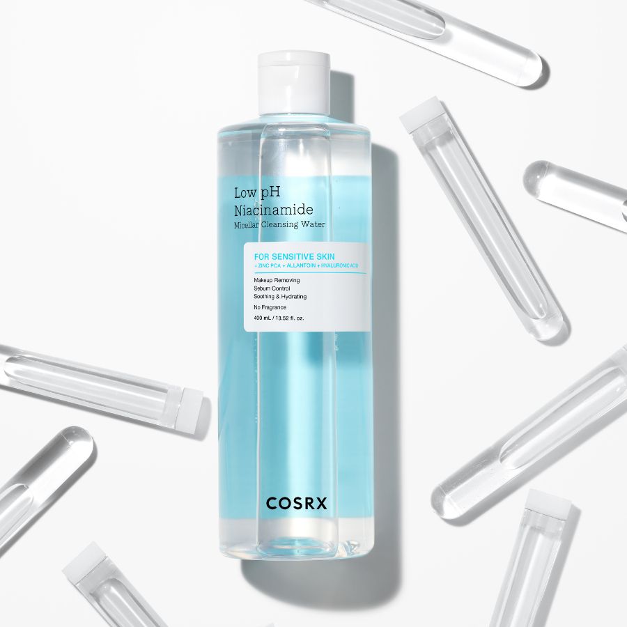 COSRX Micellar Rensevann Lav pH med Niacinamide og Sink