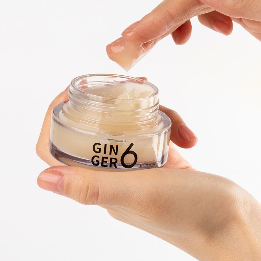 GINGER6 Active Water Cream 76% ingefærvann fuktboost anti-age krem