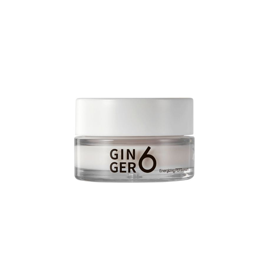 GINGER6 Energizing Pepti-krem 52% ingefær ekstrakt for moden hud