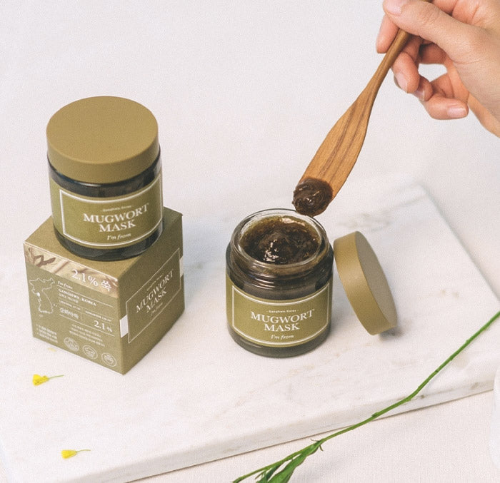 I'M FROM Mugwort beroligende ansiktsmaske 2,1% burot kjølende