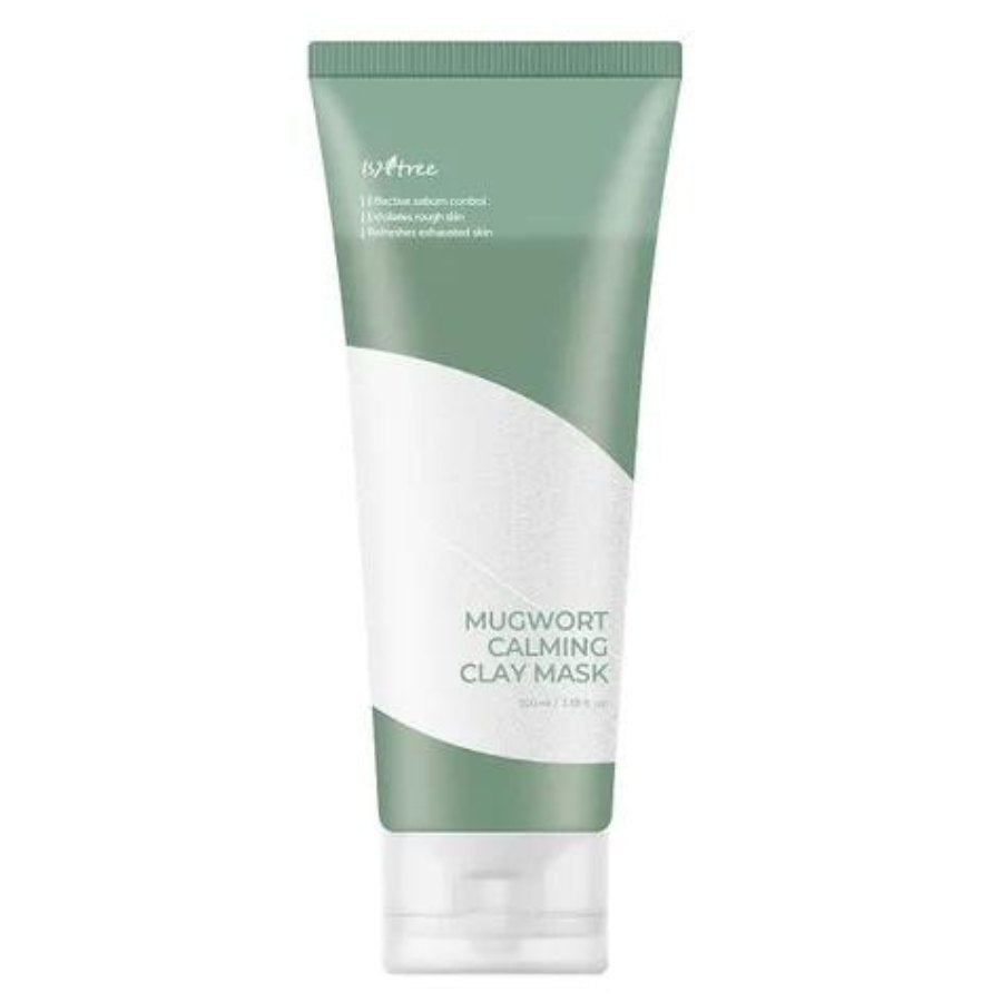 ISNTREE Mugwort Leiremaske 6-leirer Beroligende Eksfolierende For Fet Hud