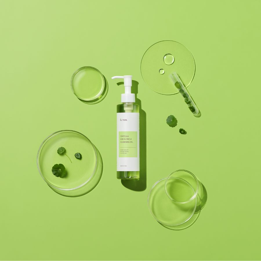 IUNIK Centella Green Fresh oljerens mild dyptrensende fuktgivende 150 ml