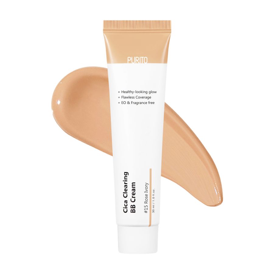 Purito Cica Clearing BB-krem SPF30 fuktgiver toneutjevner #15 Rose Ivory