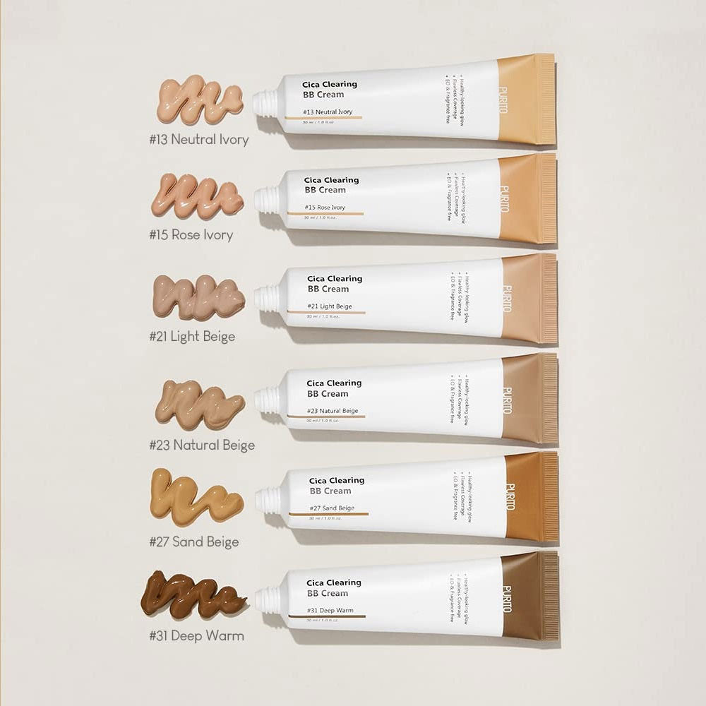 Purito Cica Clearing BB-krem SPF30 fuktgiver toneutjevner #15 Rose Ivory