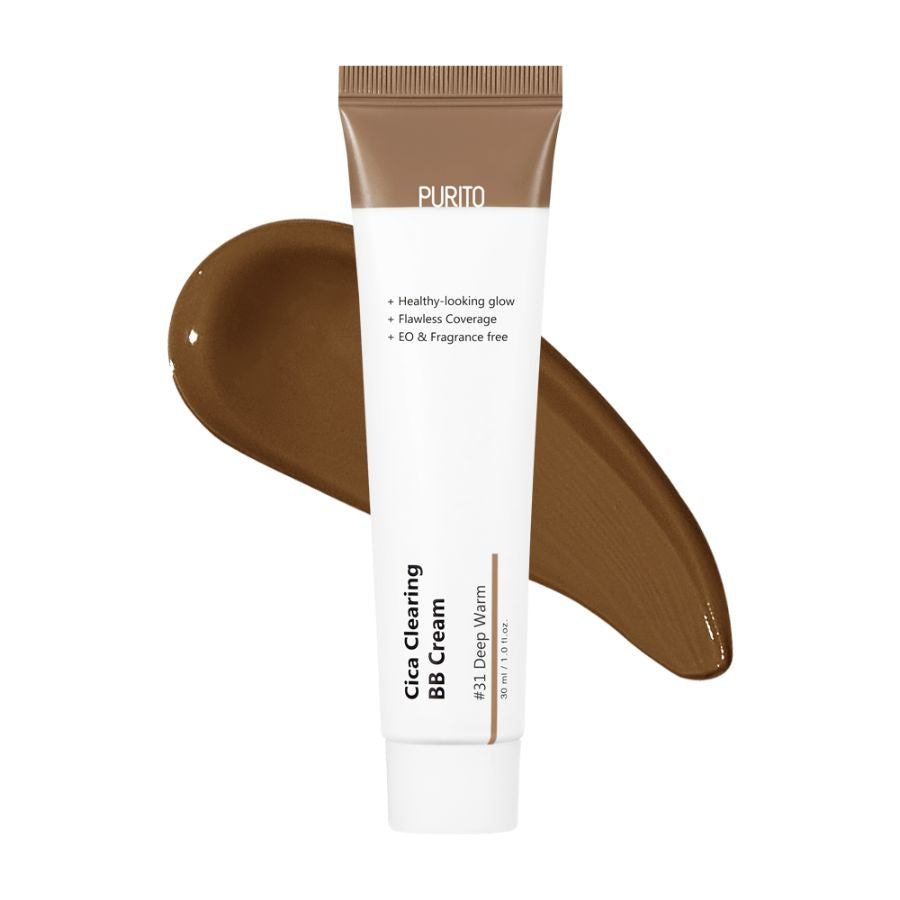 Purito Cica Clearing BB-krem #31 Deep Warm, Fuktgivende SPF