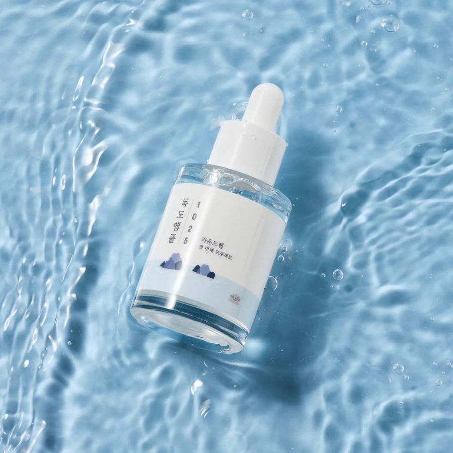 Round Lab 1025 Dokdo Ampoule fuktighetsgivende hyaluronsyre og ceramider