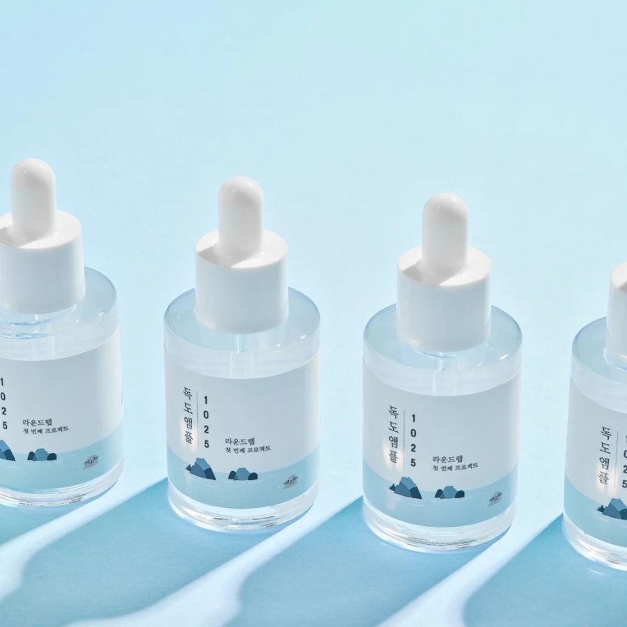 Round Lab 1025 Dokdo Ampoule fuktighetsgivende hyaluronsyre og ceramider