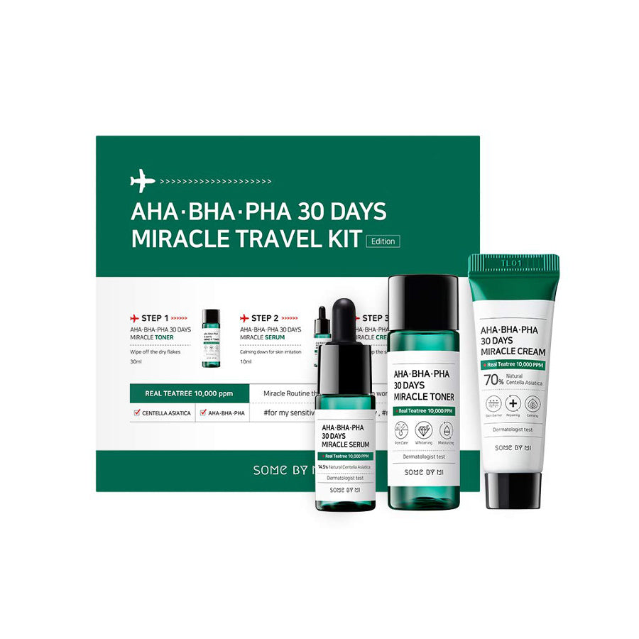Some By Mi 30 Days Miracle Reisekit for Akneutsatt Hud
