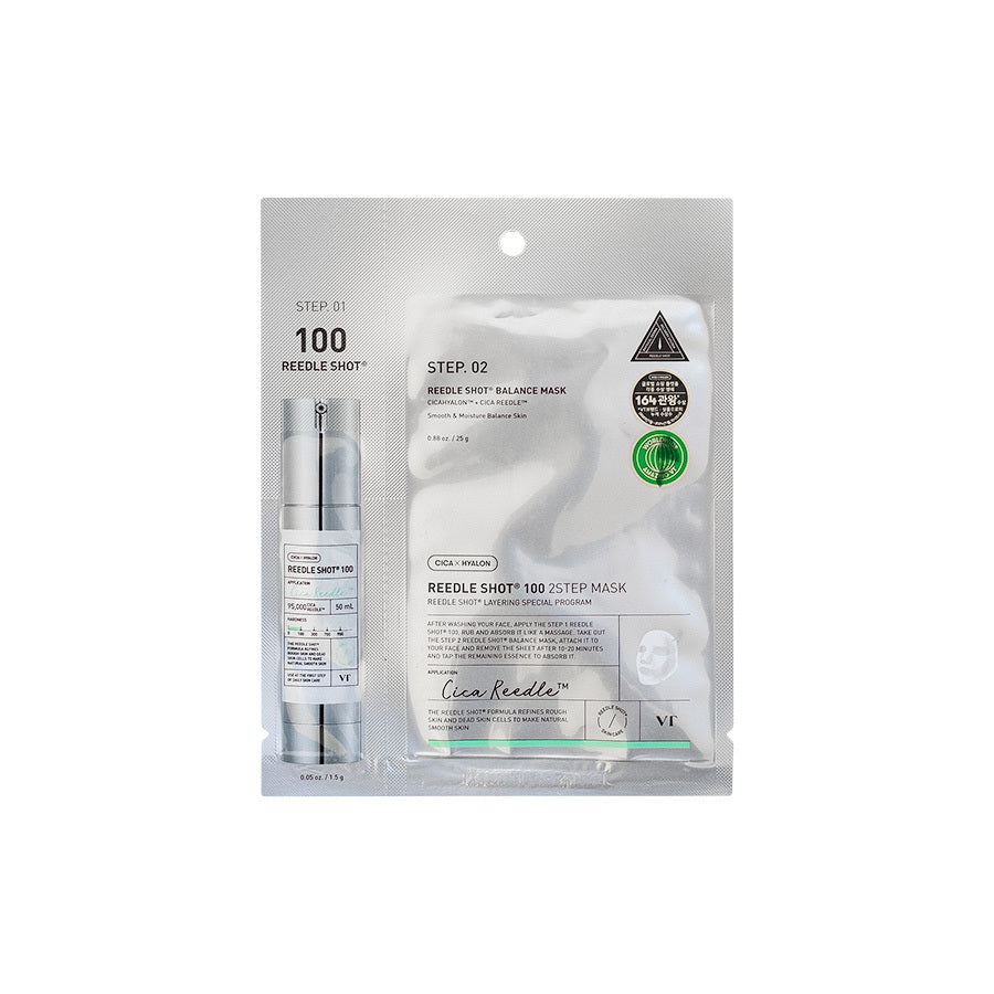 VT Cosmetics Mild Reedle Shot 100 2-trinns Maske Mot Akne