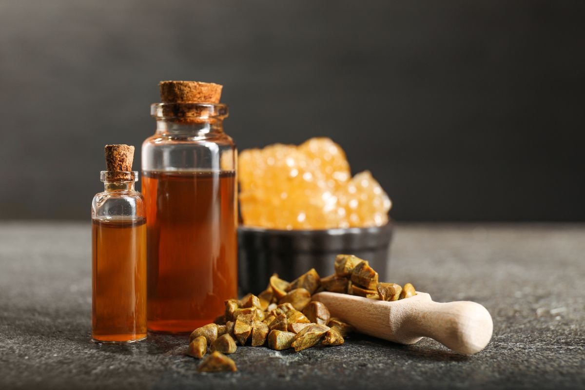 Propolis harpiks på bikake